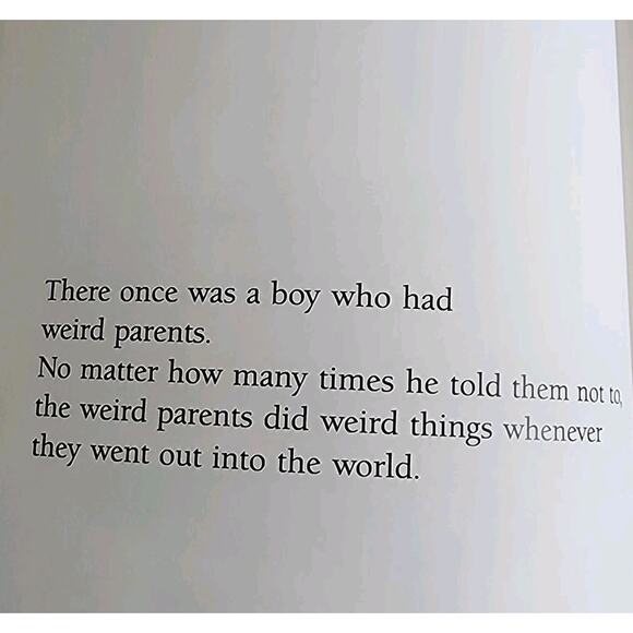 Signed Copy "Weird Parents" by Audrey Wood Hardcover Dust Jacket 1990 - Picture 7 of 8